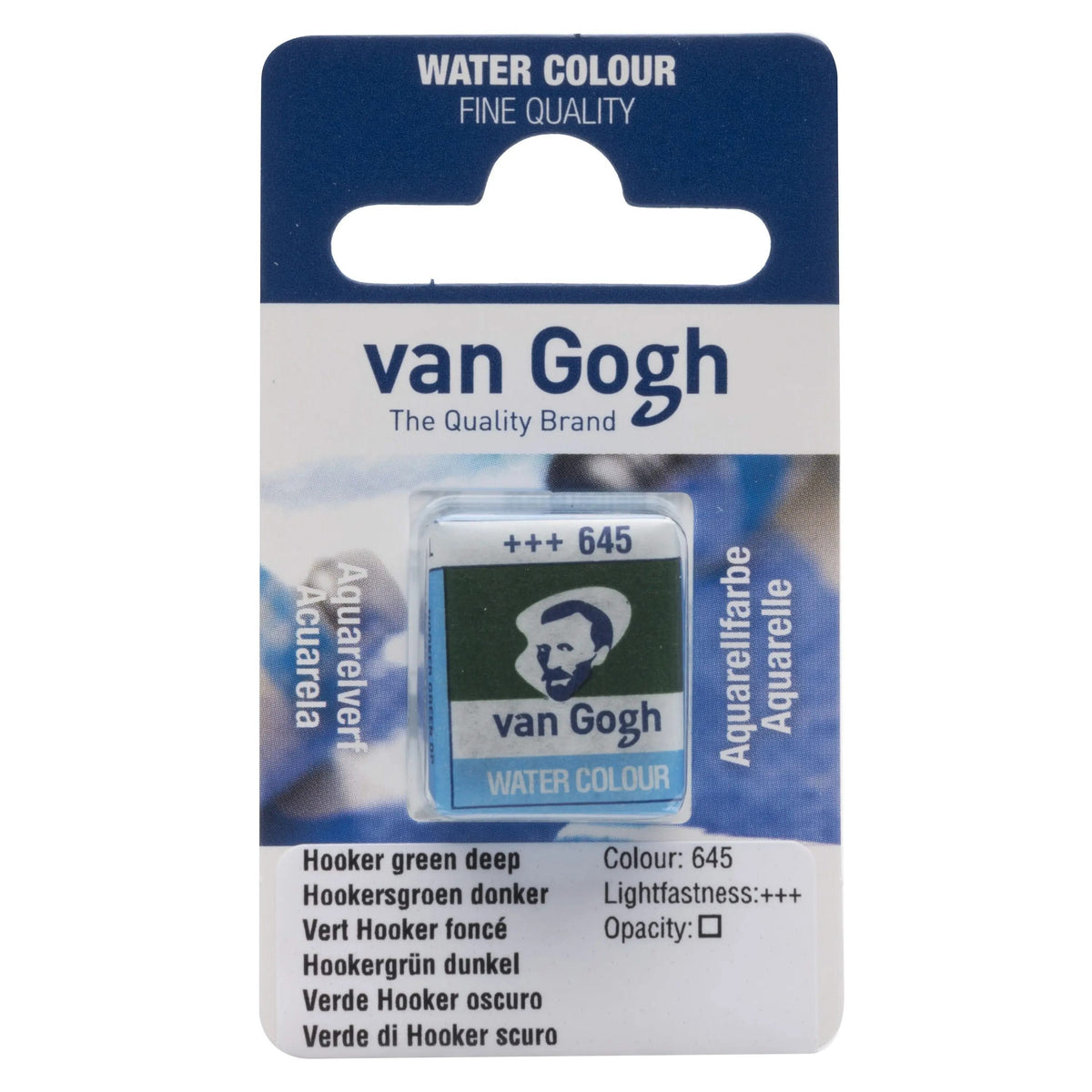 Van Gogh Aquarellfarbe Näpfchen Hookergrün Dunkel 645 - Kidis Art
