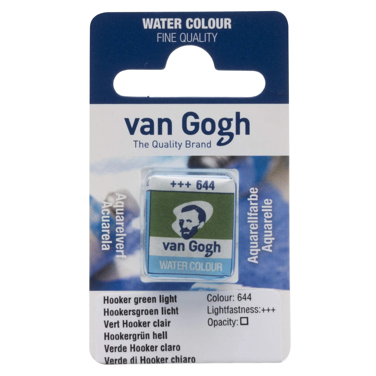 Van Gogh Aquarellfarbe Näpfchen Hookergrün Hell 644 - Kidis Art