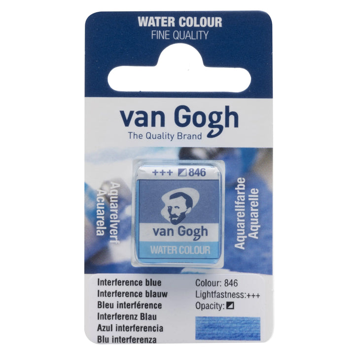 Van Gogh Aquarellfarbe Näpfchen Interferenz Blau 846