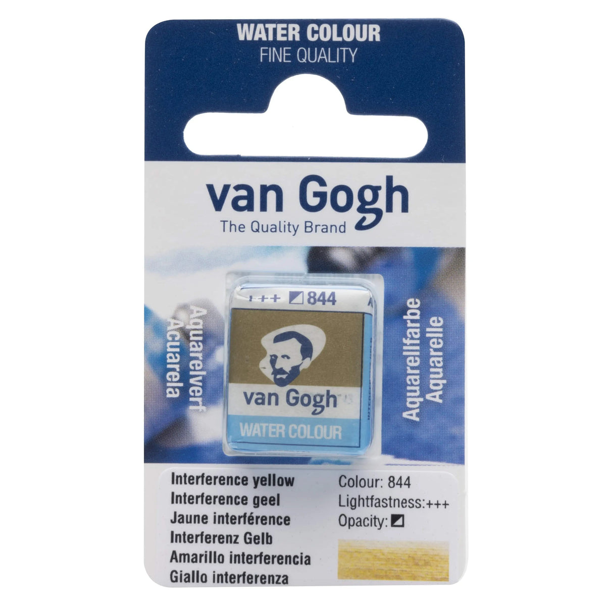 Van Gogh Aquarellfarbe Näpfchen Interferenz Gelb 844 - Kidis Art