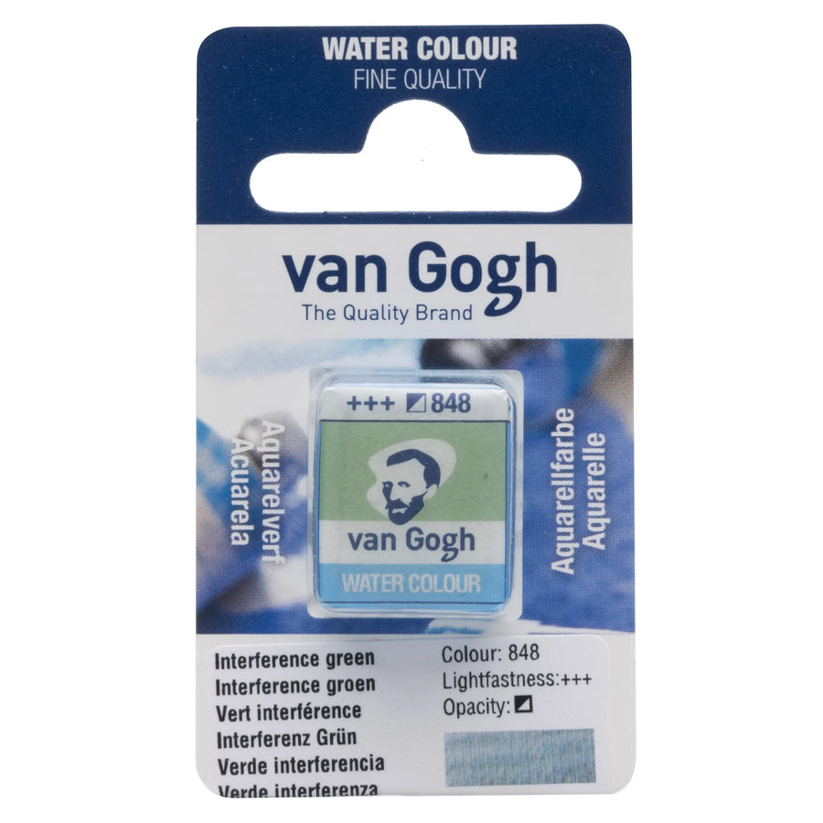 Van Gogh Aquarellfarbe Näpfchen Interferenz Grün 848
