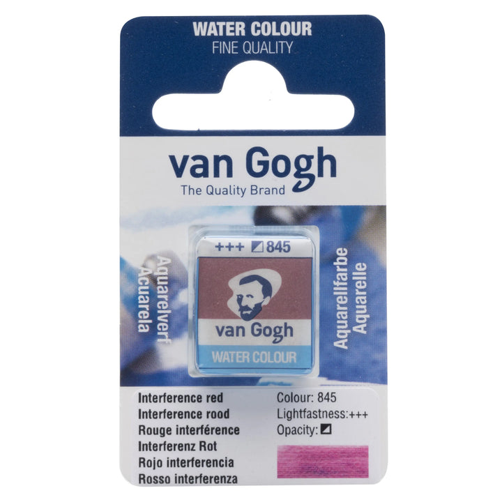 Van Gogh Aquarellfarbe Näpfchen Interferenz Rot 845