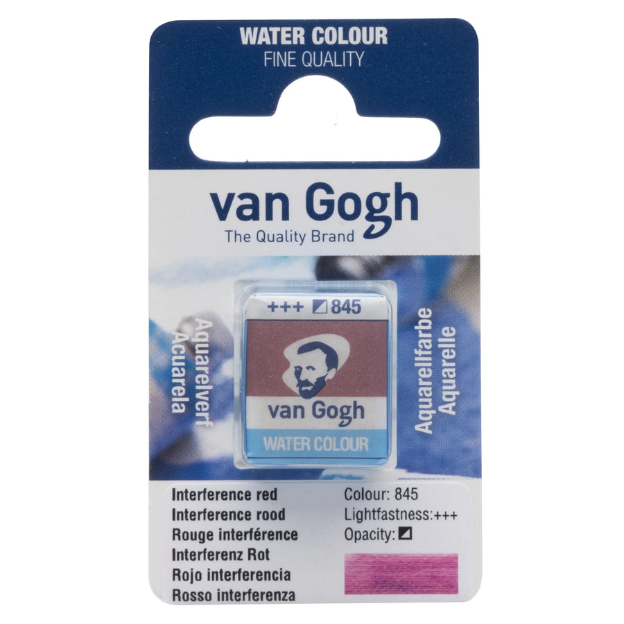 Van Gogh Aquarellfarbe Näpfchen Interferenz Rot 845