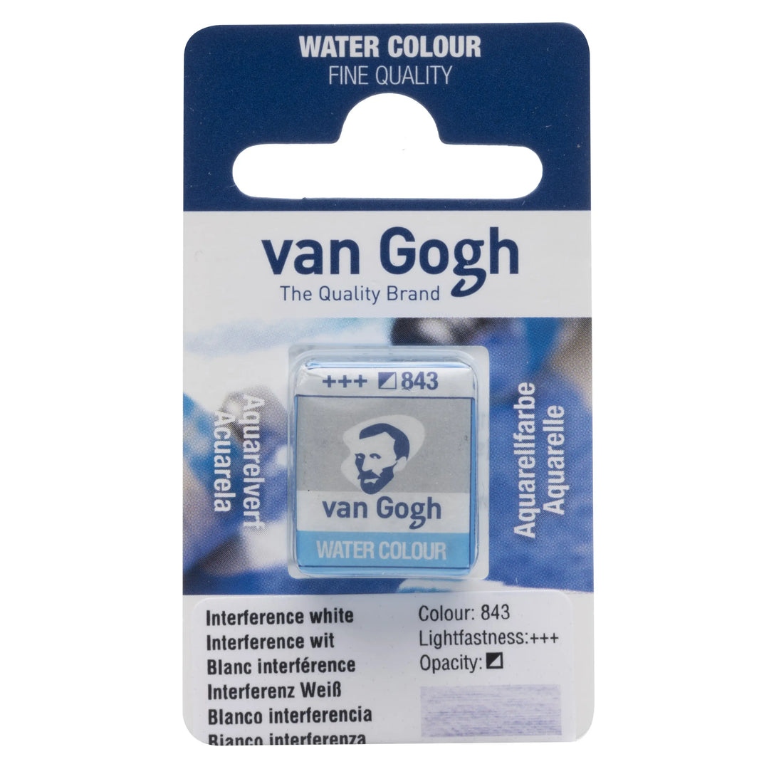 Van Gogh Aquarellfarbe Näpfchen Interferenz Weiß 843