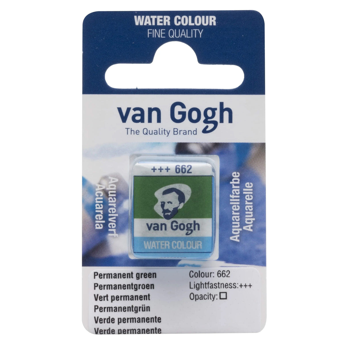 Van Gogh Aquarellfarbe Näpfchen Permanentgrün 662 - Kidis Art
