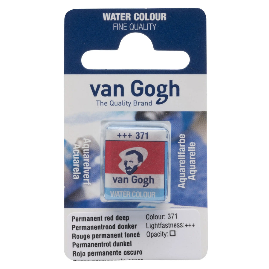 Van Gogh Aquarellfarbe Näpfchen Permanentrot Dunkel 371
