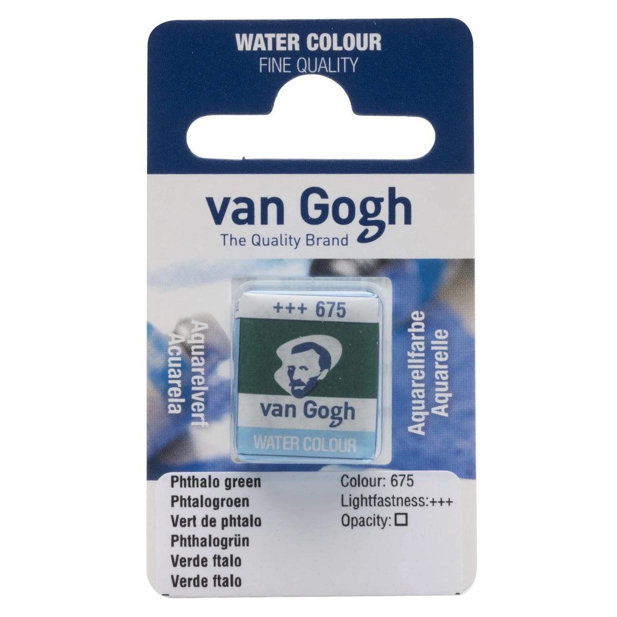 Van Gogh Aquarellfarbe Näpfchen Phthalogrün 675 - Kidis Art
