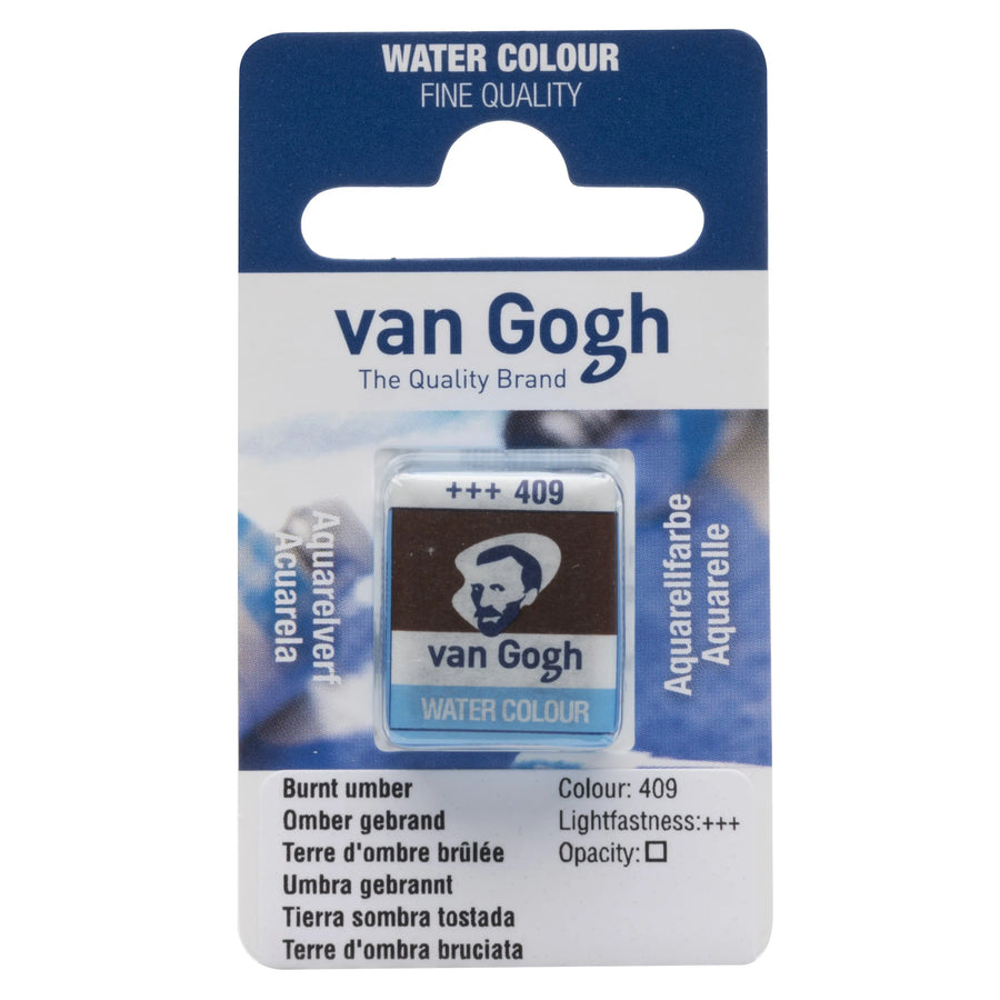 Van Gogh Aquarellfarbe Näpfchen Umbra Gebrannt 409
