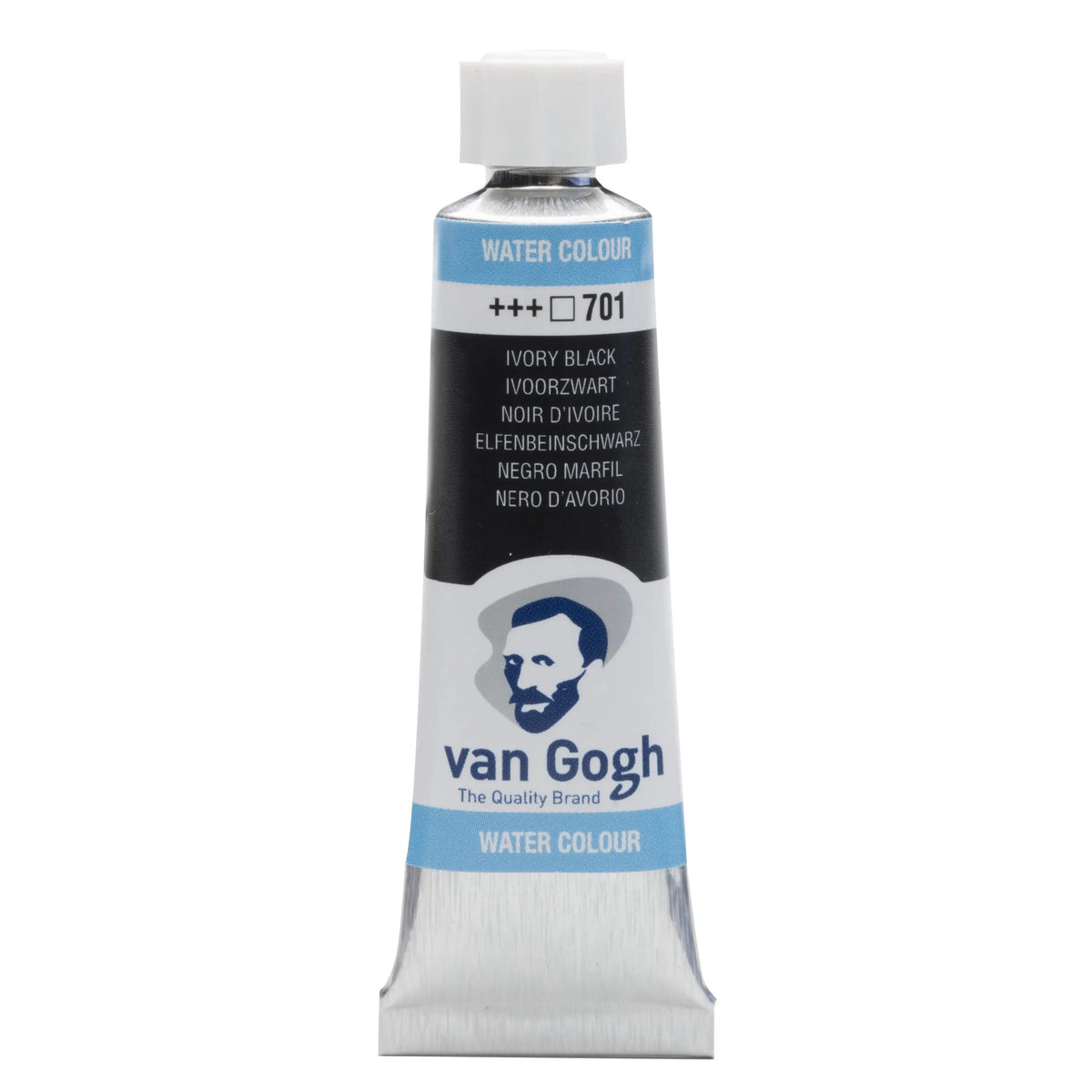 Van Gogh Aquarellfarbe Tube 10 ml Elfenbeinschwarz 701 - Kidis Art