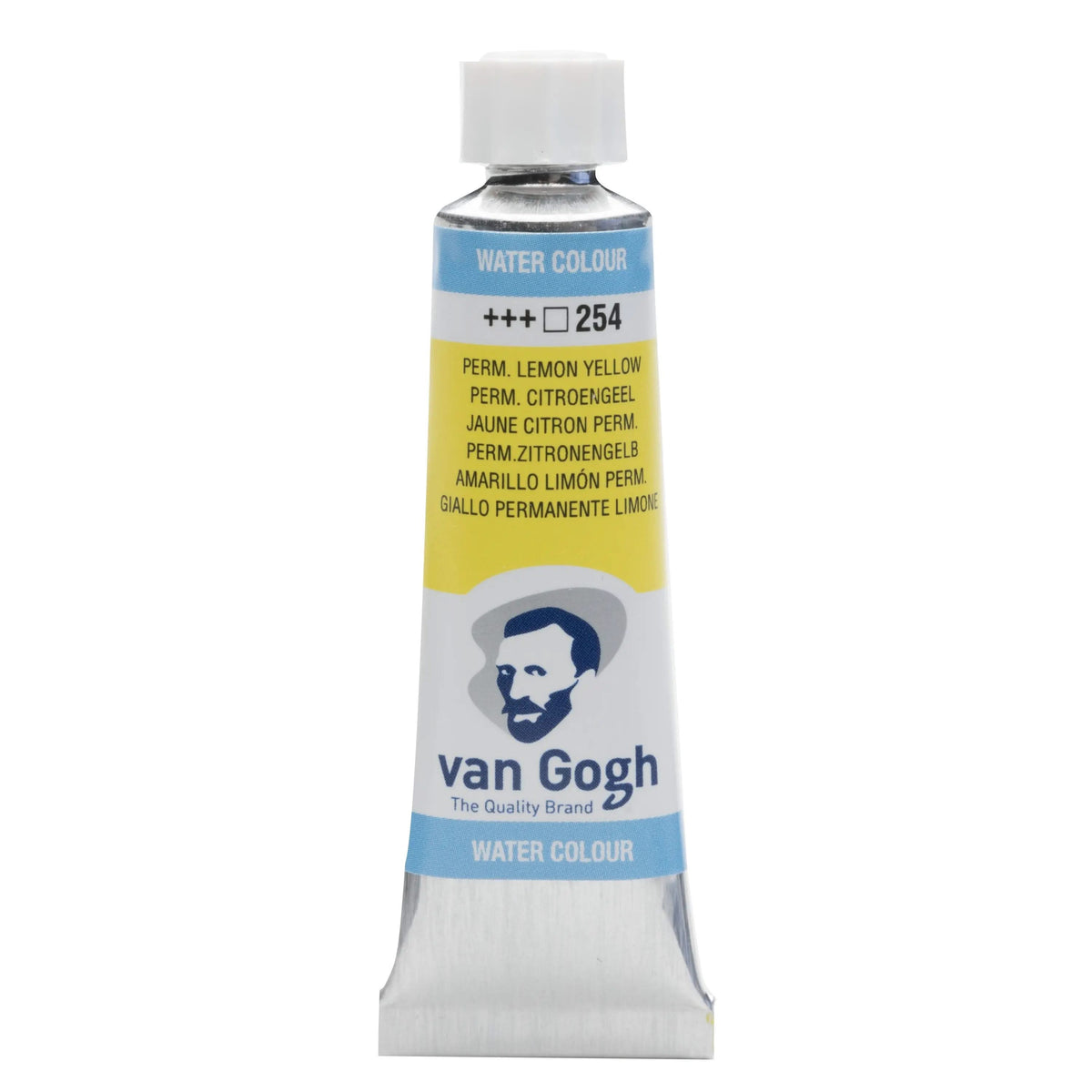 Van Gogh Aquarellfarbe Tube 10 ml Permanent Zitronengelb (Primär) 254 - Kidis Art