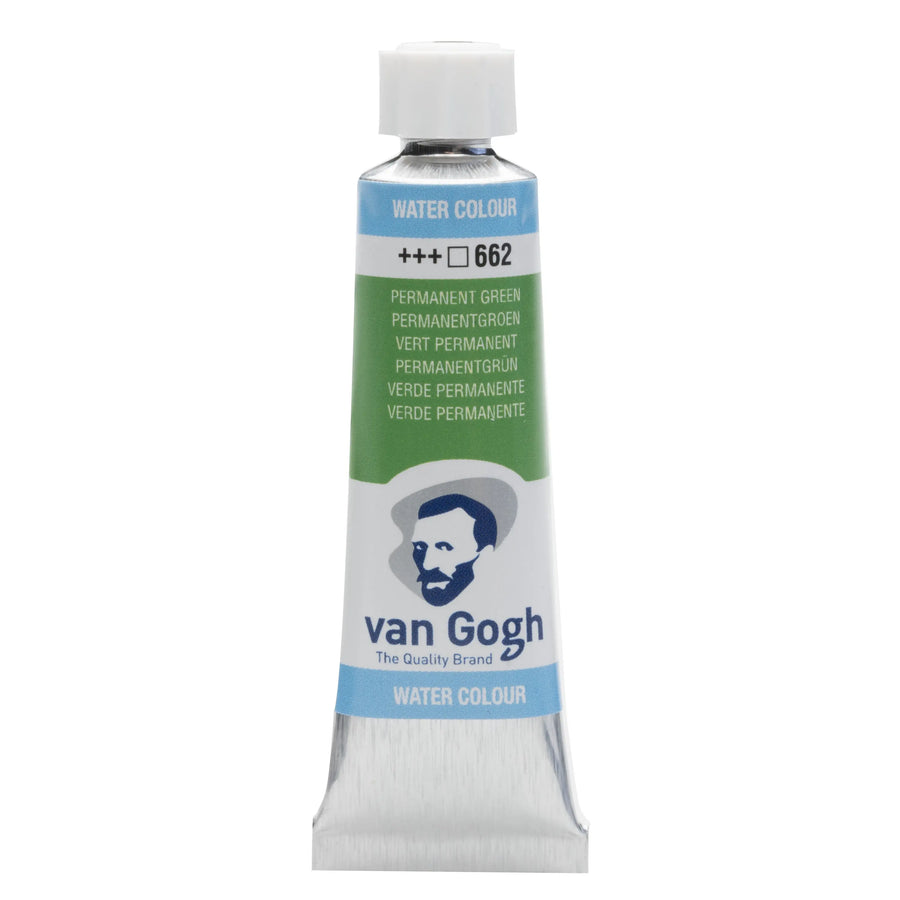 Van Gogh Aquarellfarbe Tube 10 ml Permanentgrün 662