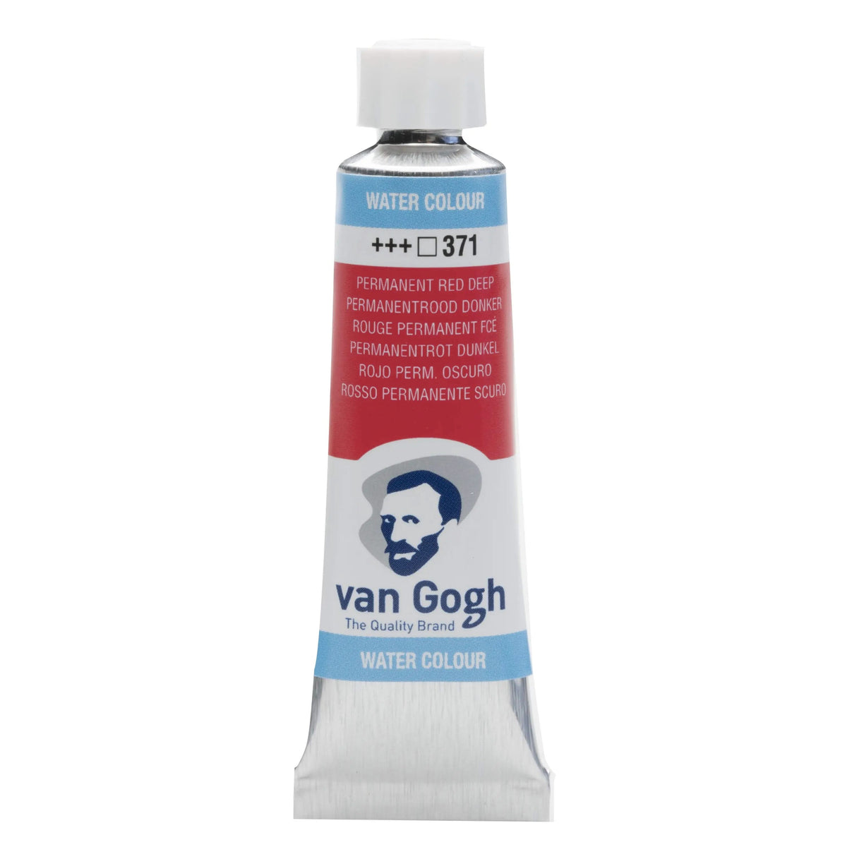 Van Gogh Aquarellfarbe Tube 10 ml Permanentrot Dunkel 371 - Kidis Art