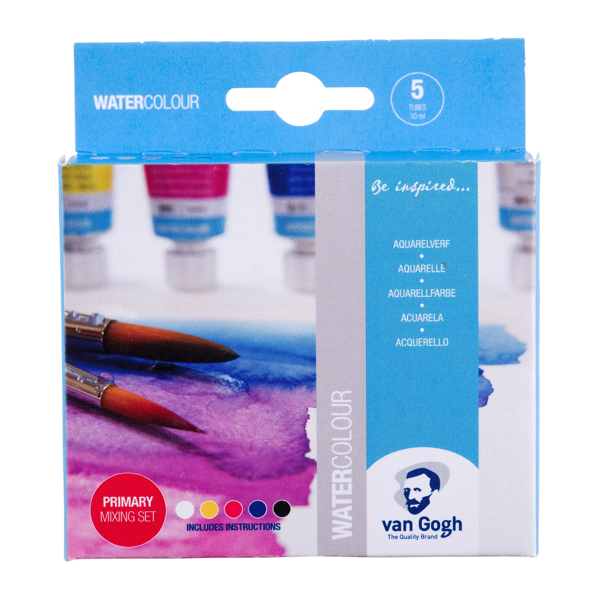 Van Gogh Aquarellfarben Primärfarben-Mischset | 5 x 10 ml - Kidis Art