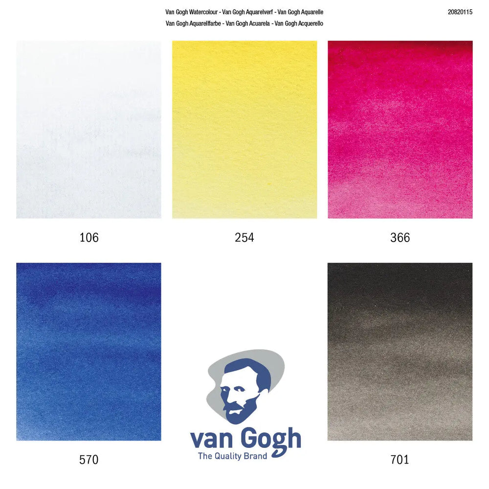 Van Gogh Aquarellfarben Primärfarben-Mischset | 5 x 10 ml Van Gogh