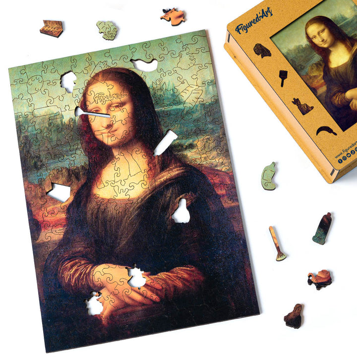 Holzpuzzle 2D Design – Mona Lisa von Leonardo da Vinci