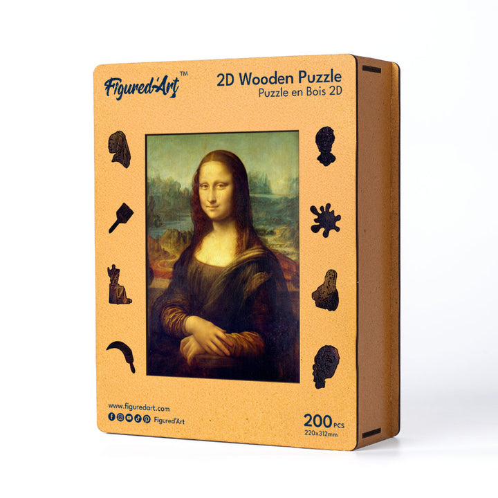 Holzpuzzle 2D Design – Mona Lisa von Leonardo da Vinci