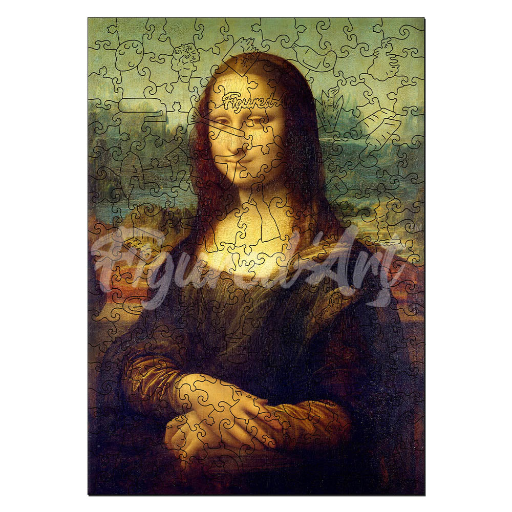 Holzpuzzle 2D Design – Mona Lisa von Leonardo da Vinci