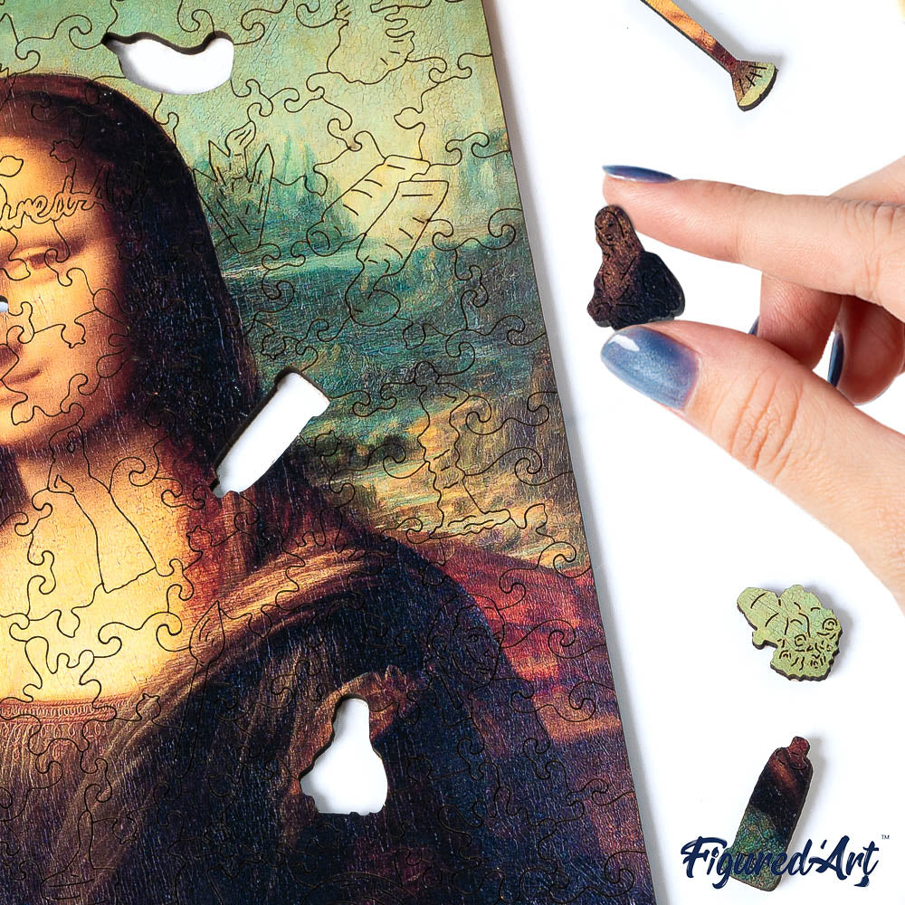 Holzpuzzle 2D Design – Mona Lisa von Leonardo da Vinci