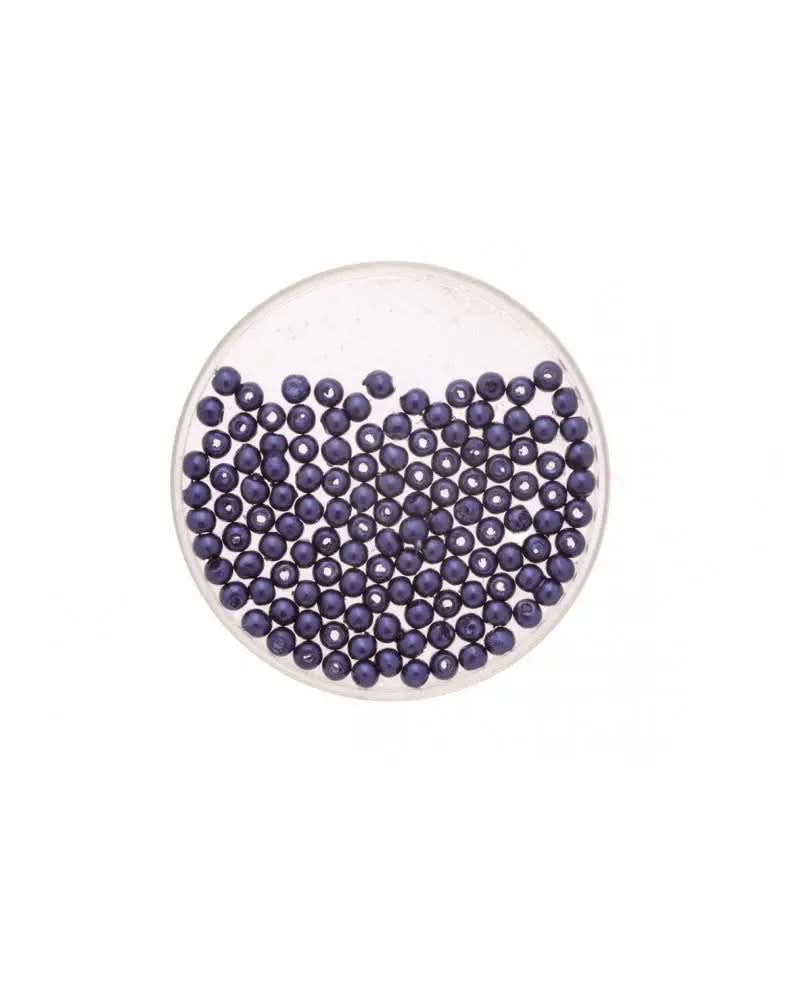 Wachsperlen marine 4mm 100St - Kidis Art