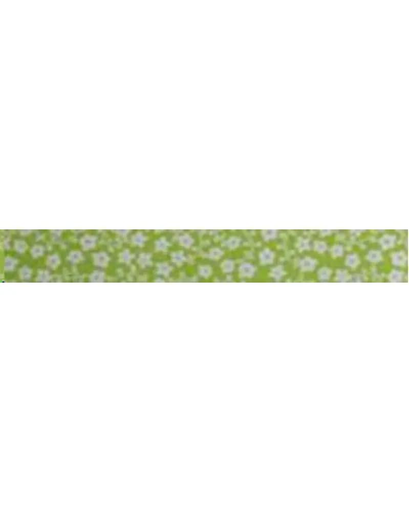 Washi-Tape 15mmx10m grün, mit Blumen - Kidis Art