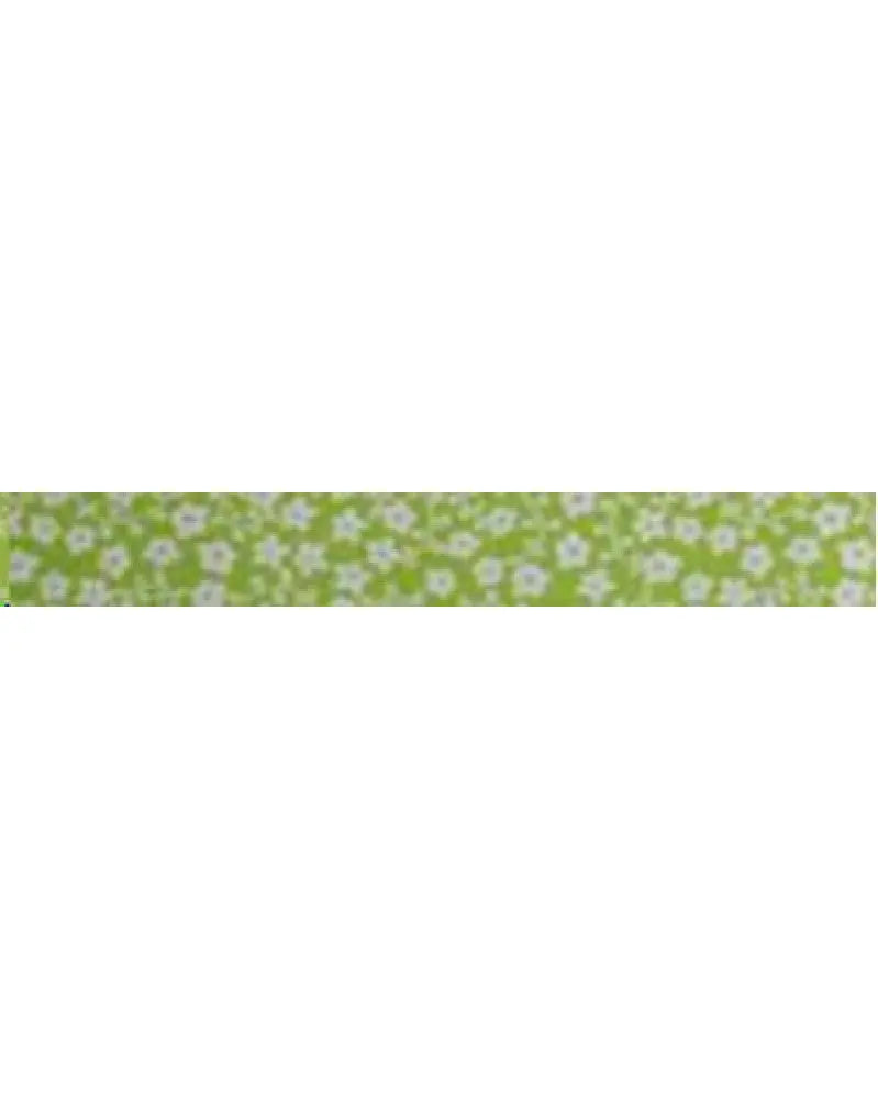 Washi-Tape 15mmx10m grün, mit Blumen