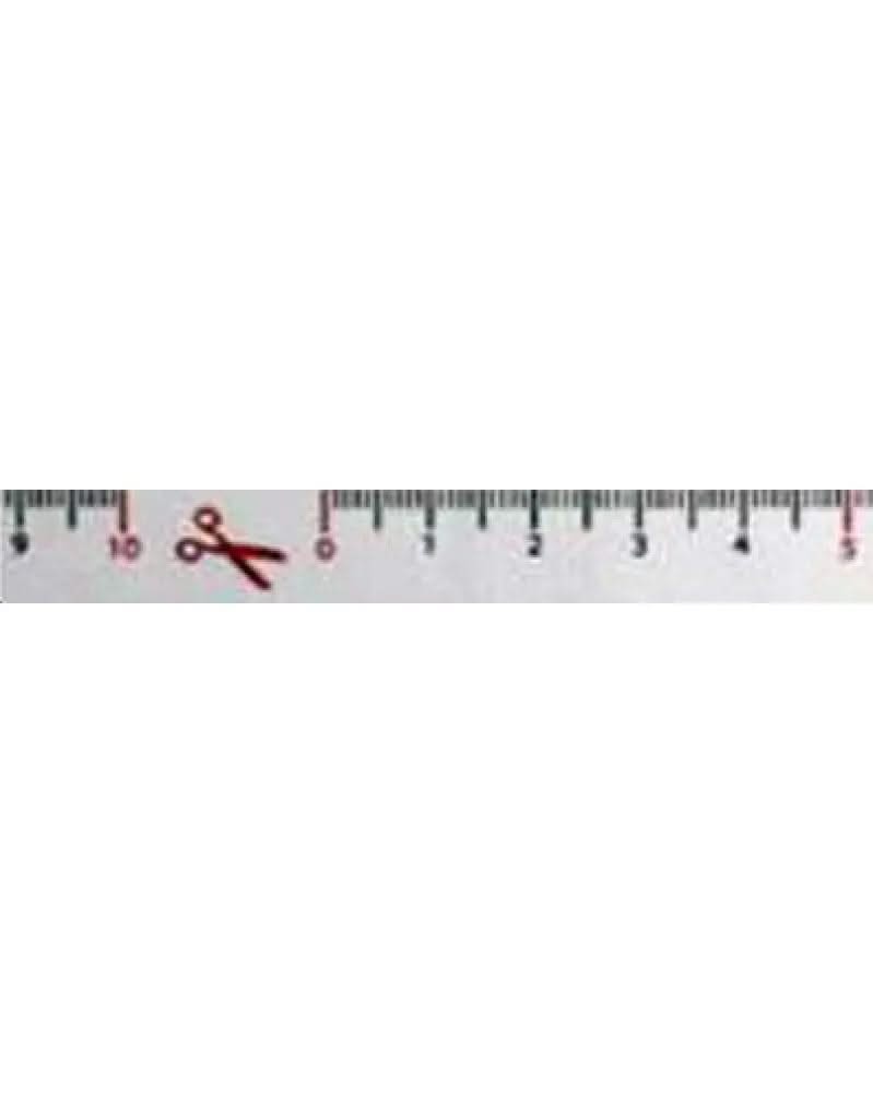 Washi-Tape 15mmx10m weiss, mit Meterband - Kidis Art