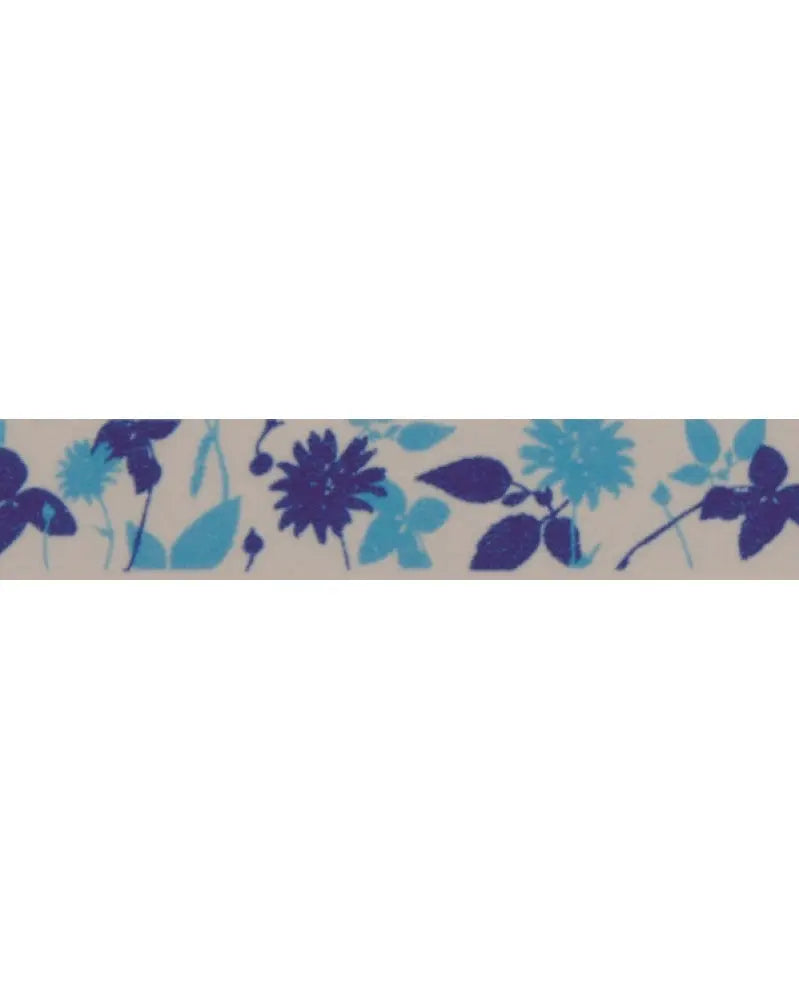 Washi-Tape Blumen blau 15mmx10m