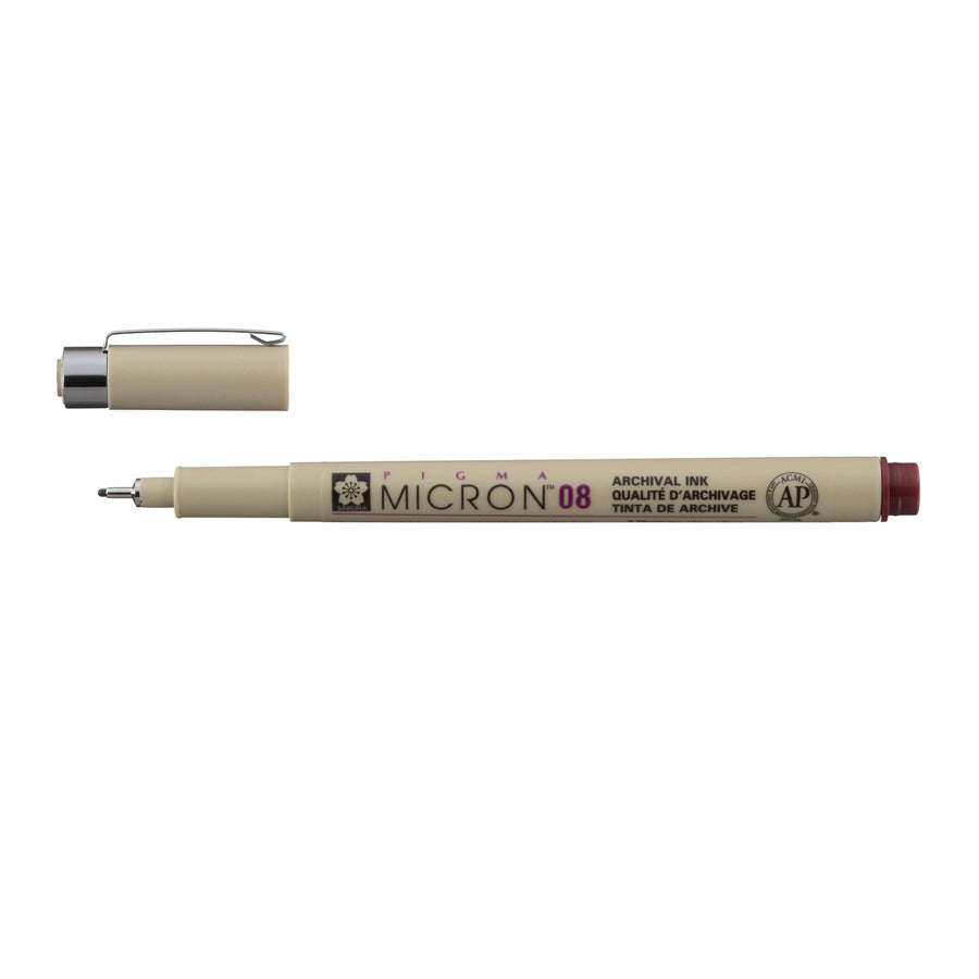 Sakura Pigma Micron 08 - 0.50 mm - Burgund
