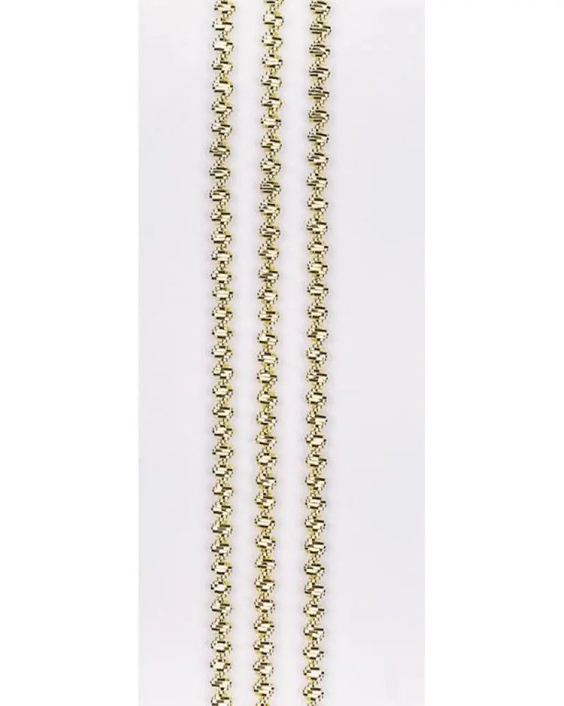 Zackenkrause goldfarben 3 mm