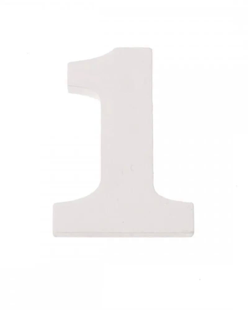 Zahl 1 MDF 5,5x0,9cm 1St - Kidis Art