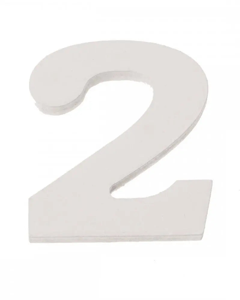Zahl 2 MDF 5,5x0,9cm 1St