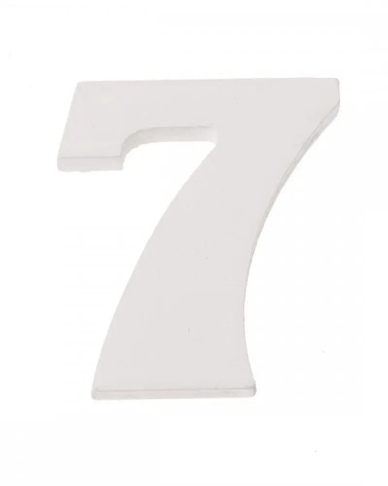 Zahl 7 MDF 5,5x0,9cm 1St - Kidis Art