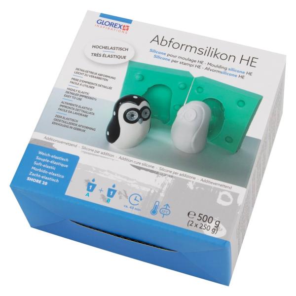 Abformsilikon hochelastisch Additionsvernetzend 2x250g - Kidis Art