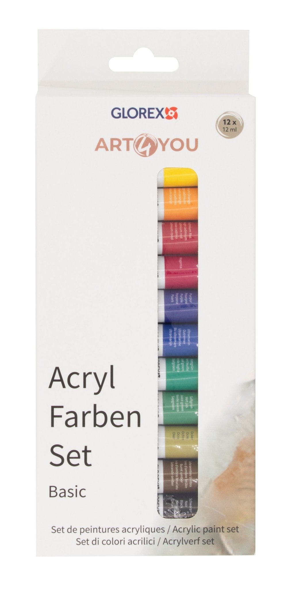 Acrylfarben-Set Basic 12St, je 12ml - Kidis Art