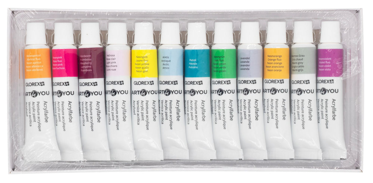 Acrylfarben-Set Fashion 12St, je 12ml - Kidis Art