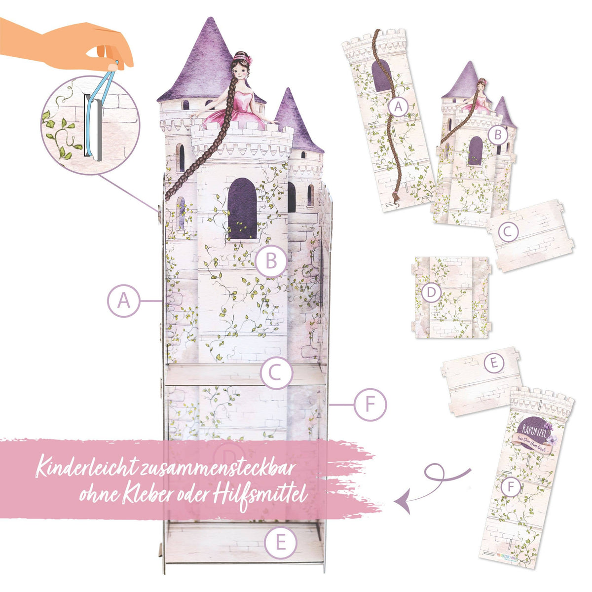 Adventskalender Bastelset - Rapunzels Turm