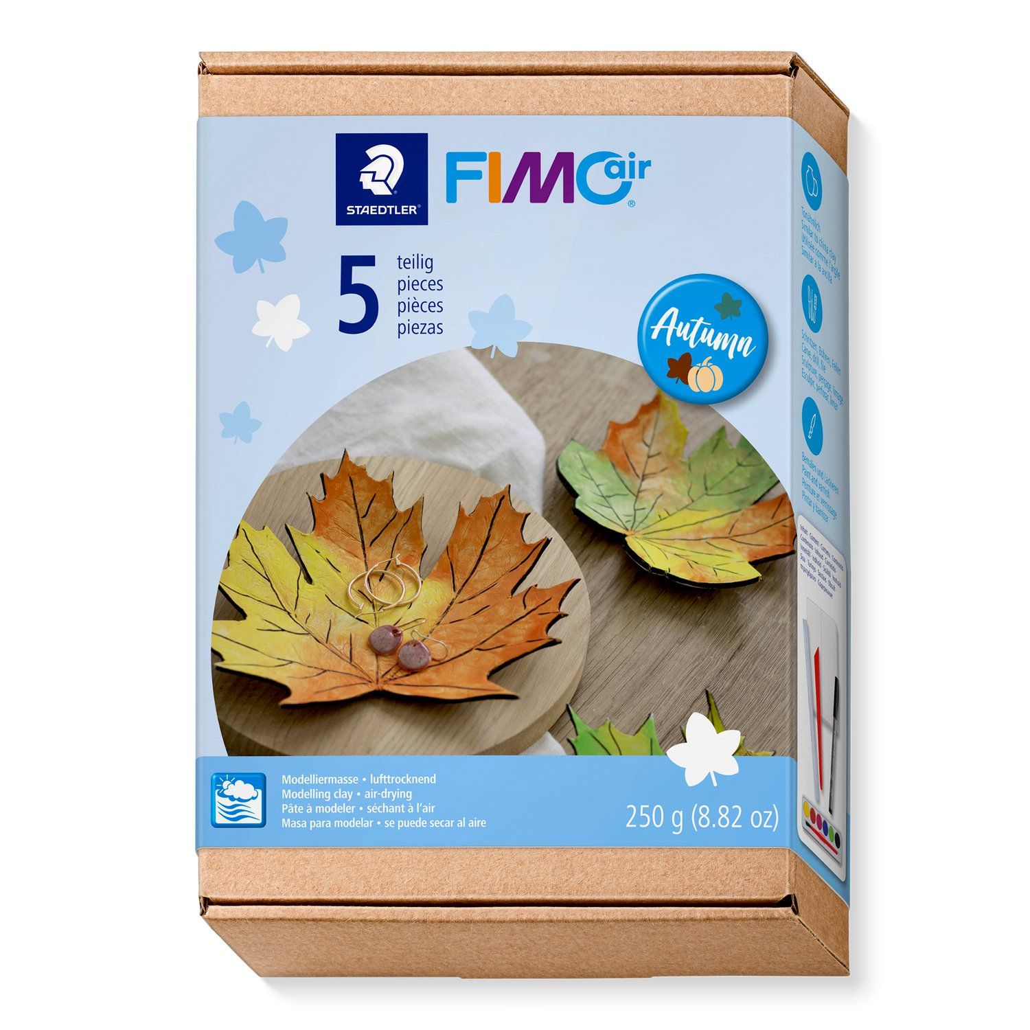 FIMO AIR® Modelierset "Herbstblätter" 5-Teilig - Kidis Art