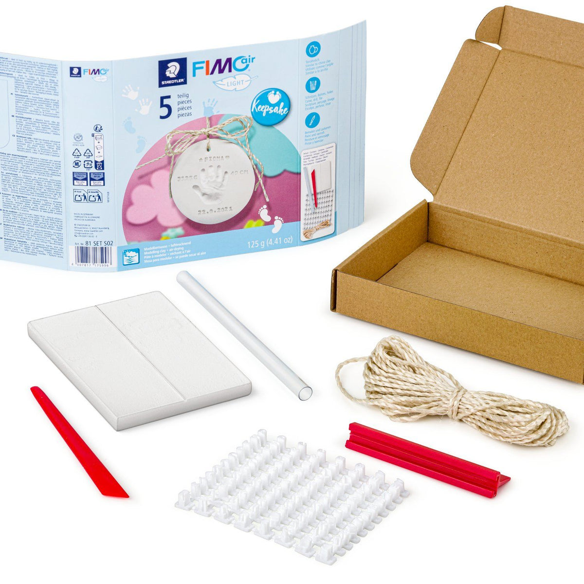 FIMO AIR® Modelierset "Errinerungsstück" 5-Teilig - Kidis Art