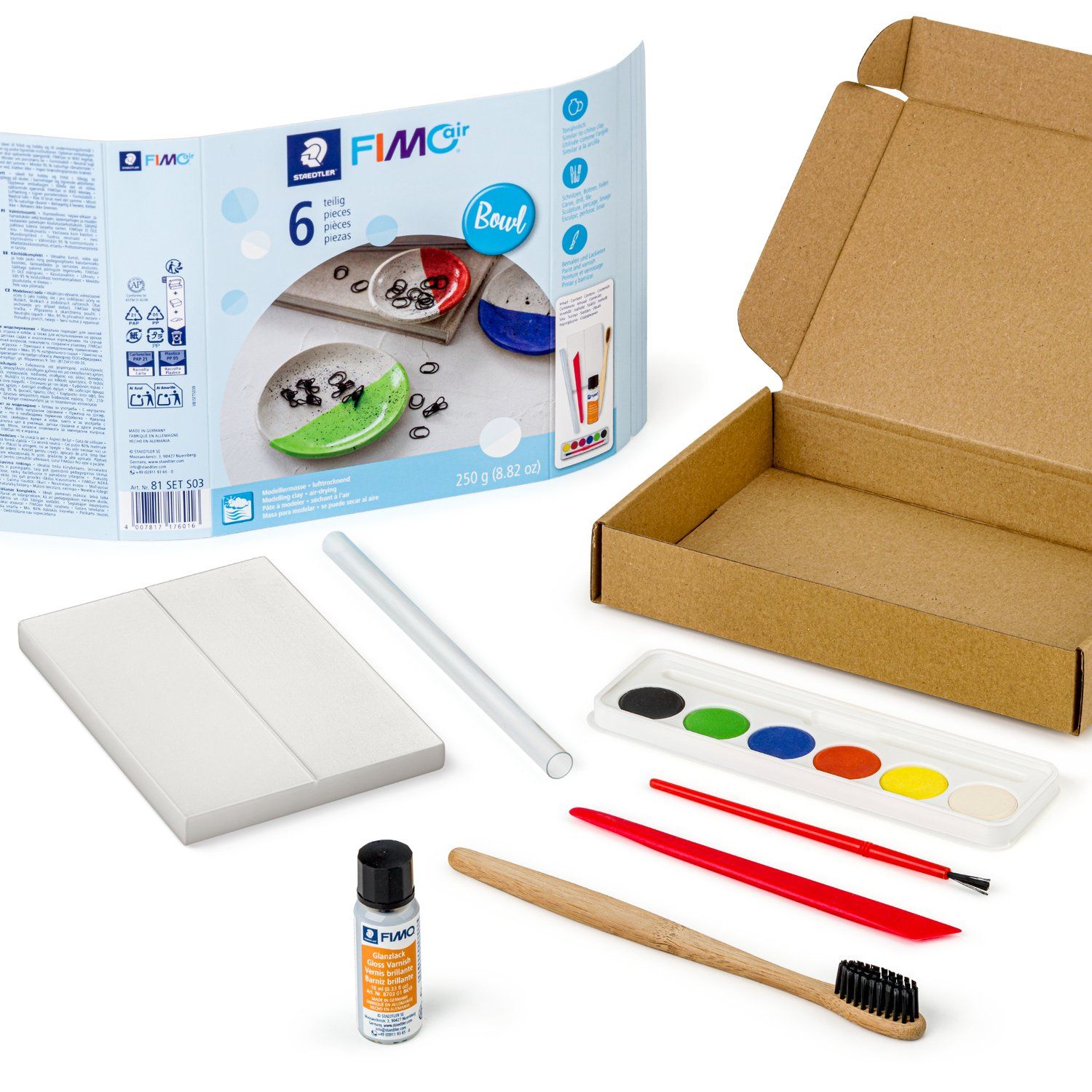 FIMO AIR® Modelierset "Design-Schlüsseln" 5-Teilig - Kidis Art