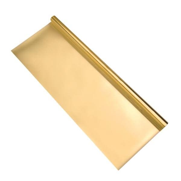 Alufolie doppels. kaschiert 50x78cm, 1 Rolle, gold/gold - Kidis Art