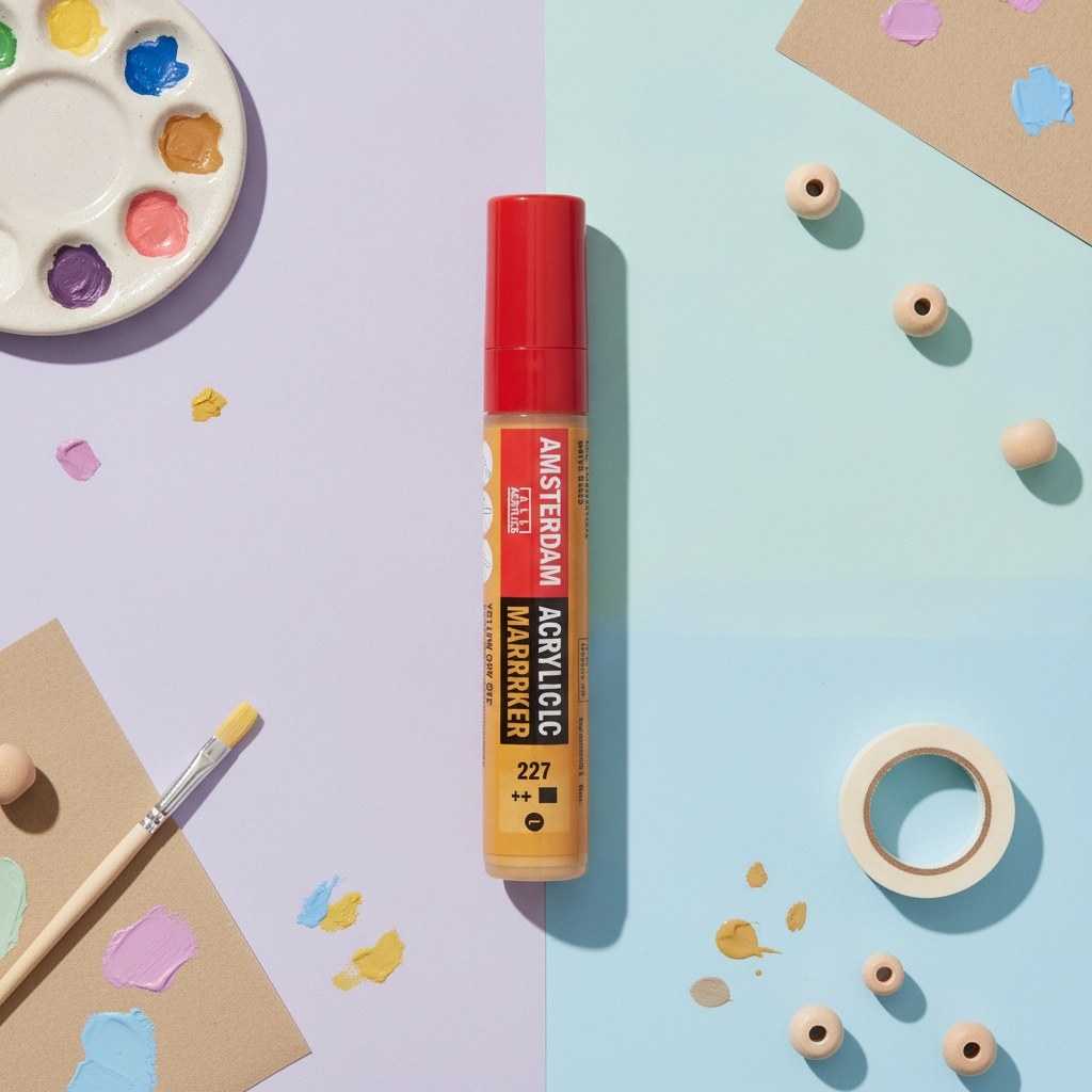Amsterdam Acrylic Marker 15 mm Gelber Ocker 227 - Kidis Art