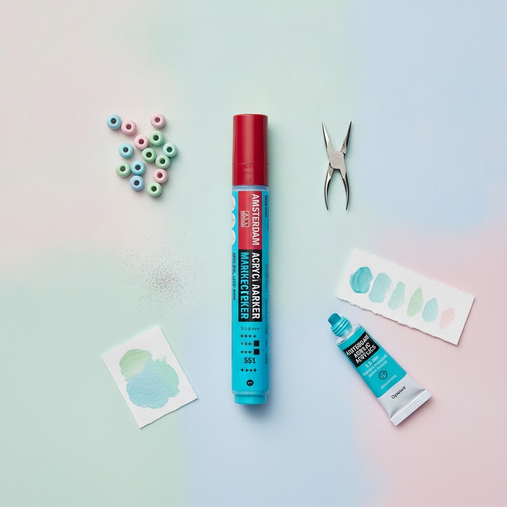 Amsterdam Acrylic Marker 15 mm Himmelblau Hell 551 - Kidis Art
