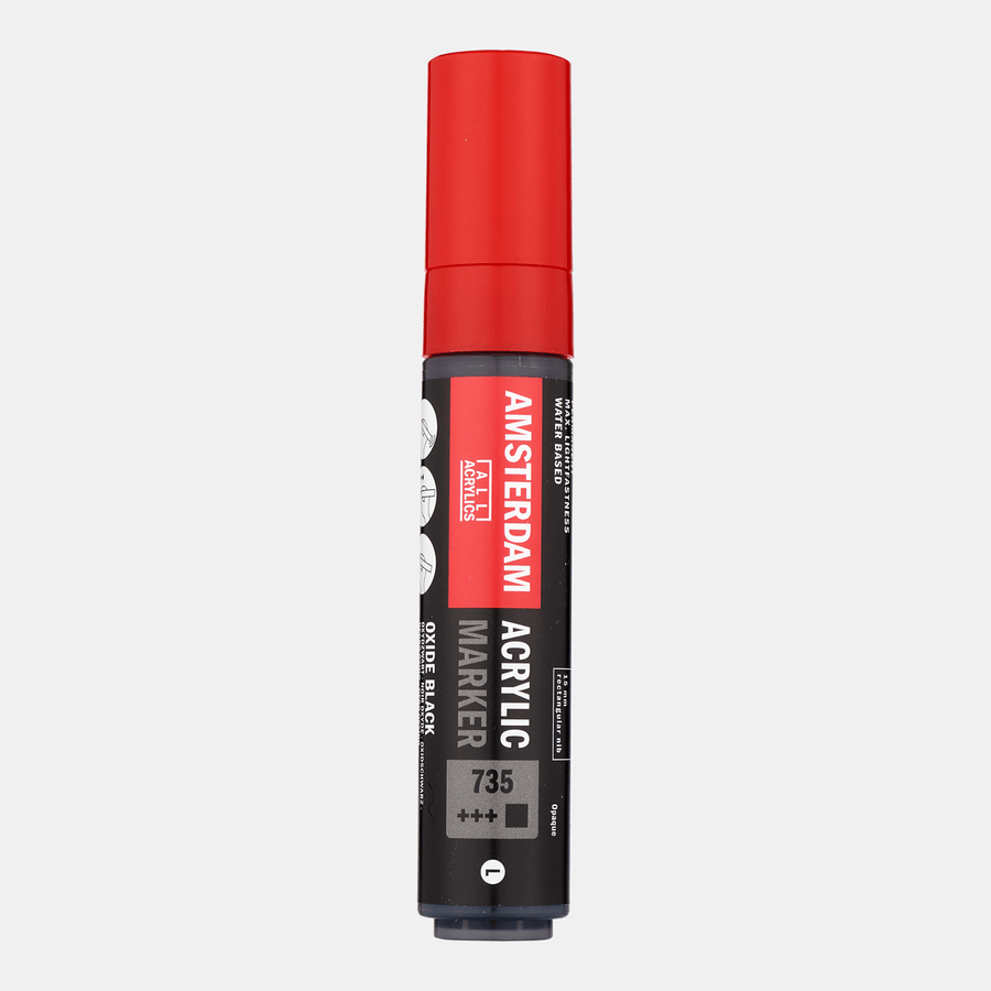 Amsterdam Acrylic Marker 15 mm Oxidschwarz 735 - Kidis Art