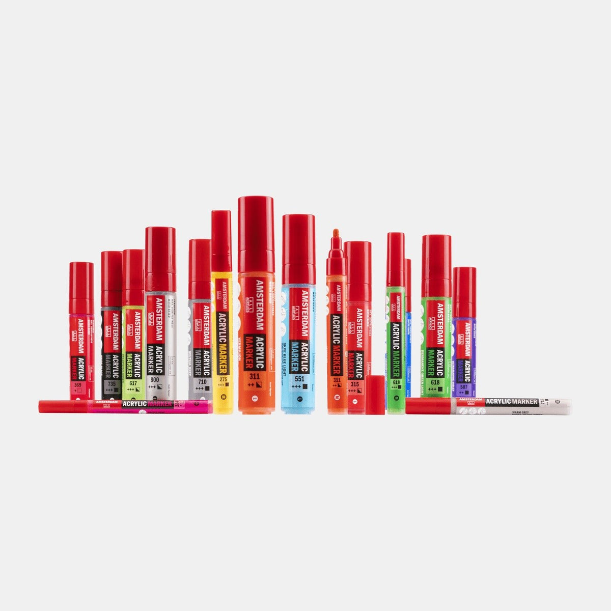 Amsterdam Acrylic Marker 2 mm Silber 800 - Kidis Art