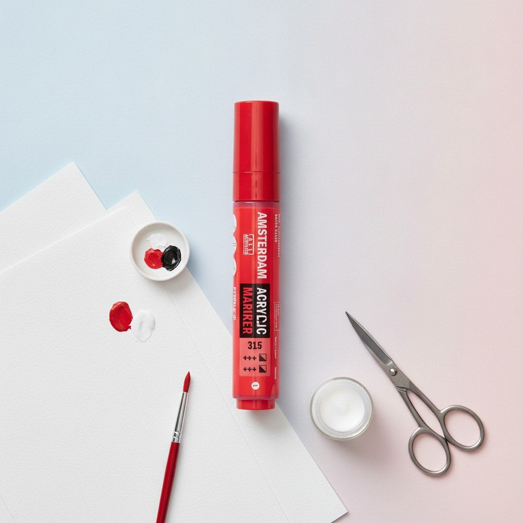 Amsterdam Acrylic Marker 15 mm Pyrrolrot 315 - Kidis Art