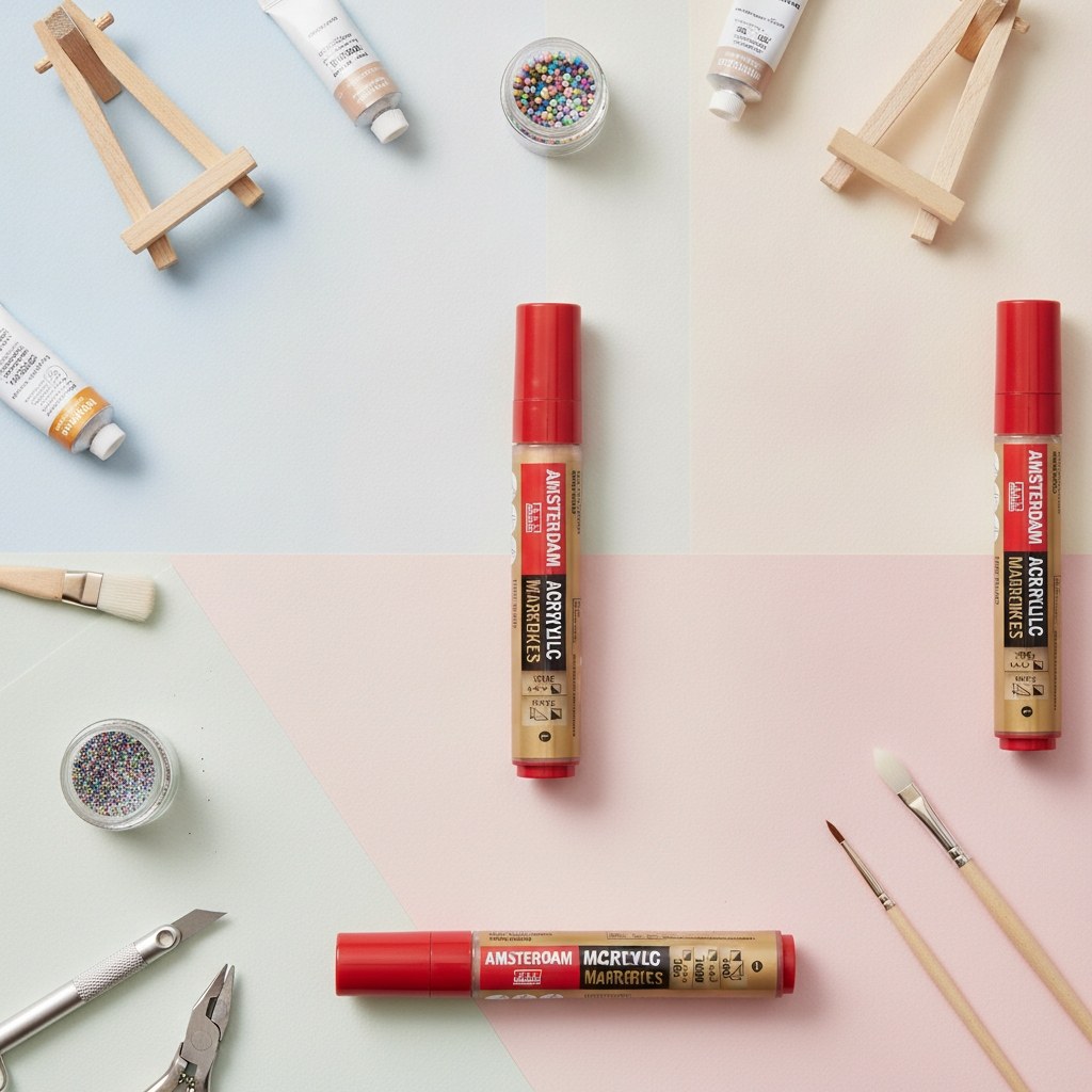Amsterdam Acrylic Marker 15 mm Reichgold 802 - Kidis Art