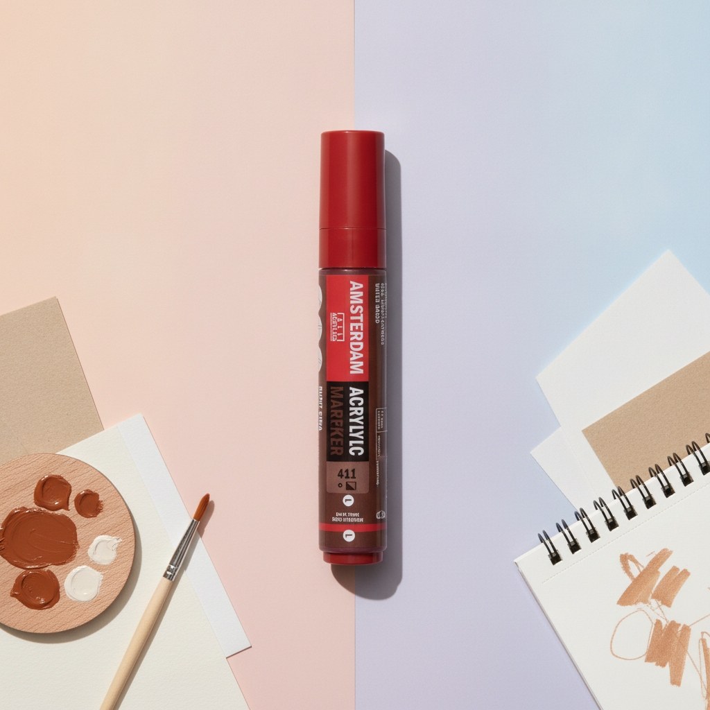 Amsterdam Acrylic Marker 15 mm Siena Gebrannt 411 - Kidis Art