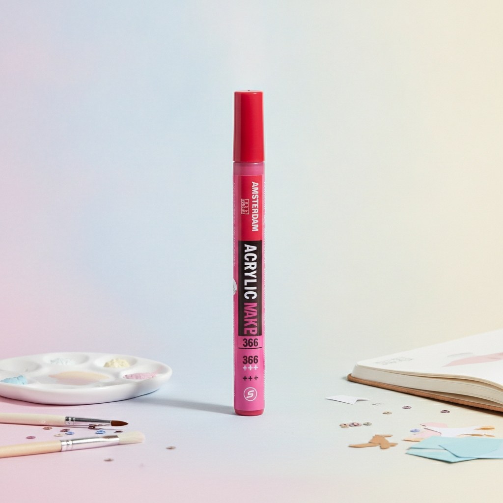 Amsterdam Acrylic Marker 2 mm Chinacridonrosa 366 - Kidis Art