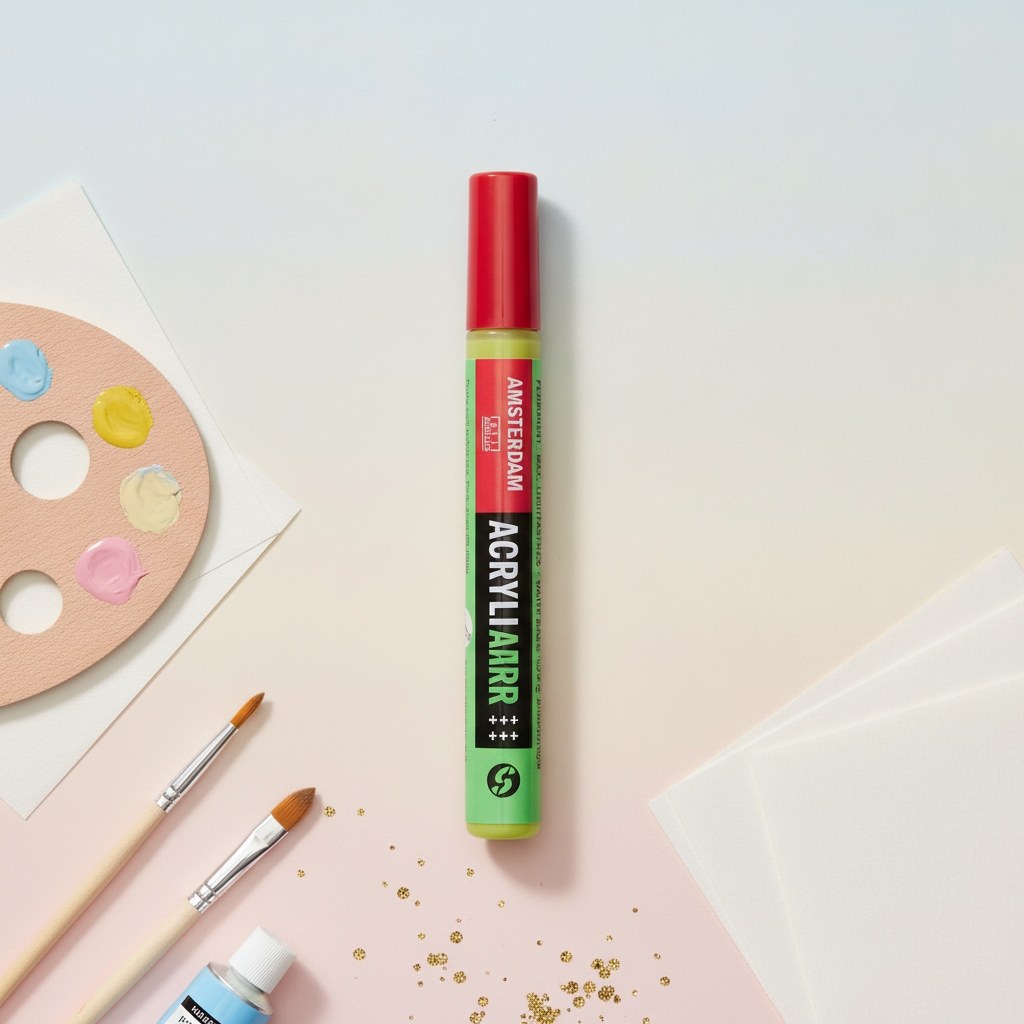 Amsterdam Acrylic Marker 2 mm Gelbgrün 617 - Kidis Art
