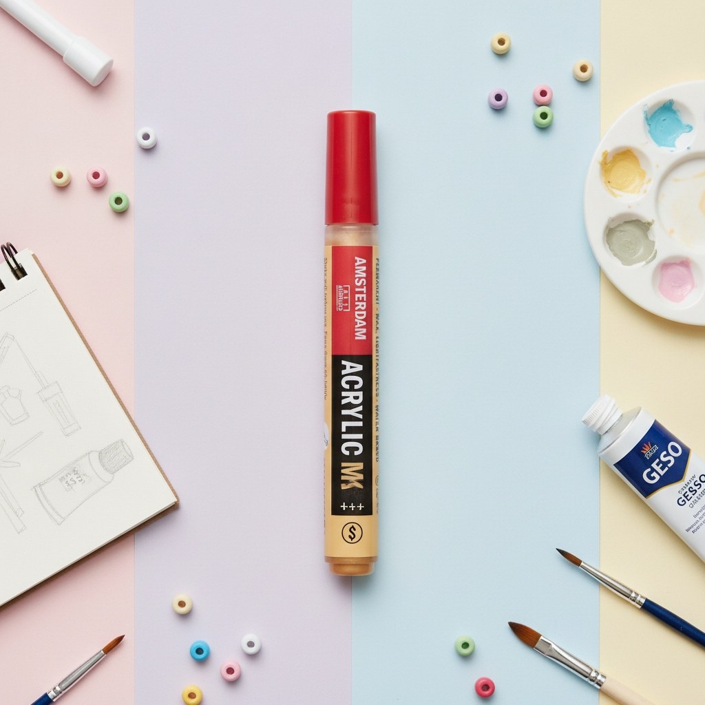 Amsterdam Acrylic Marker 2 mm Neapelgelb Dunkel 223 - Kidis Art